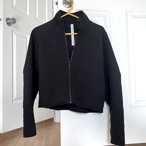 Lululemon quilted bomber jacket in black
